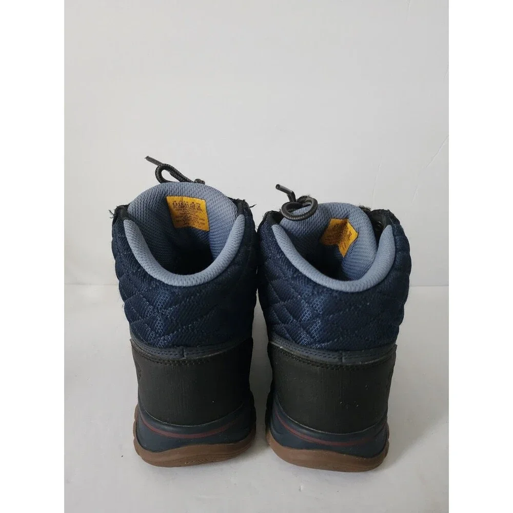 SKECHERS WORK WOMENS BOOT US 6.5 MCCOLL NAVY BLUE BLACK 108004 EH COMP TOE